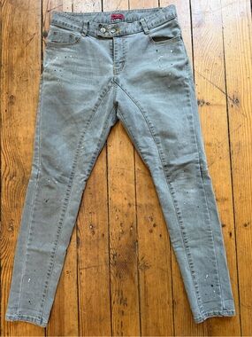 Paul Smith Red Ear Paint Splatter Gray Skinny Jeans Made in Korea Sz M